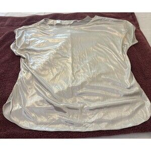 Women’s Camisole Blouse Satin-Pale Gray Large